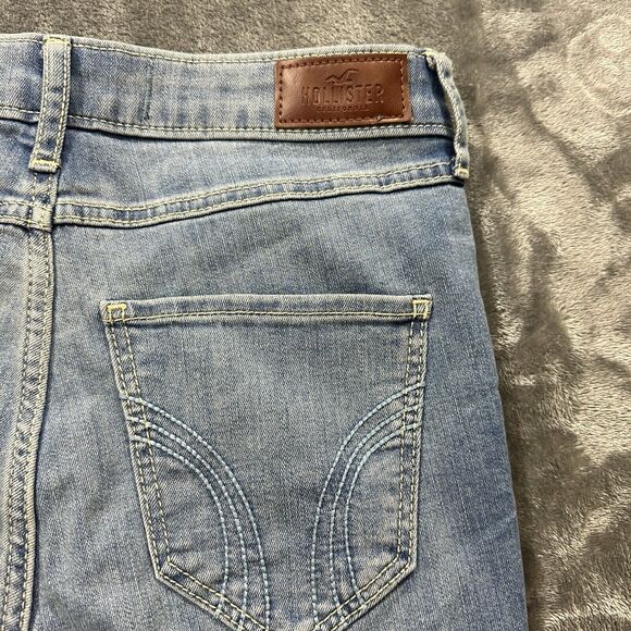 Hollister Jeans Women’s 3R 26x30‎ Blue High Rise Super Skinny Distressed NWT - Picture 7 of 14